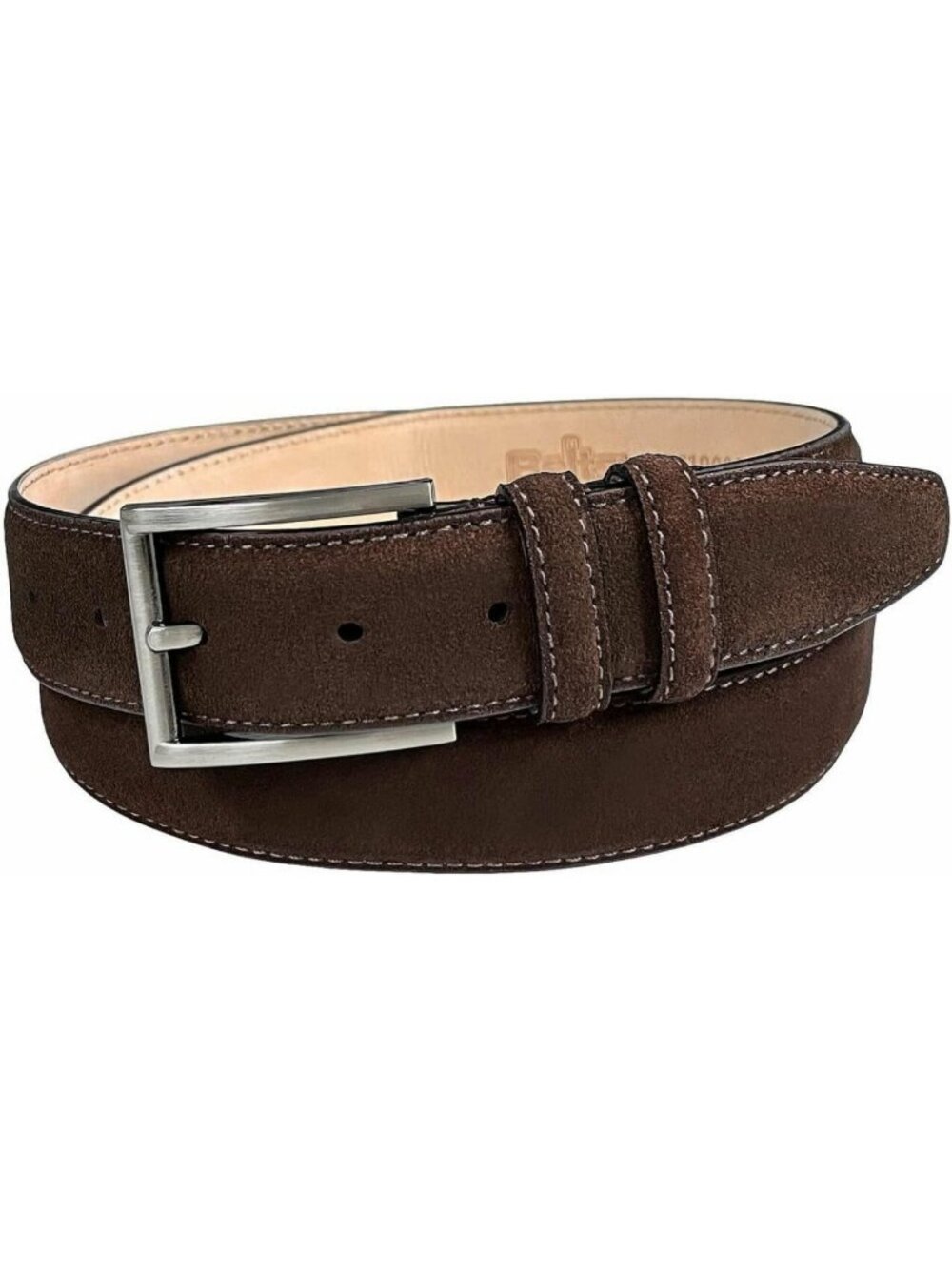 Suede & Leather Men's Casual Dress Belt - 1-3/8" Wide, Stylish Multi-Options
